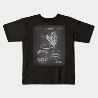 Toilet Seat Patent - Bathroom Art - Black Chalkboard Kids T-Shirt